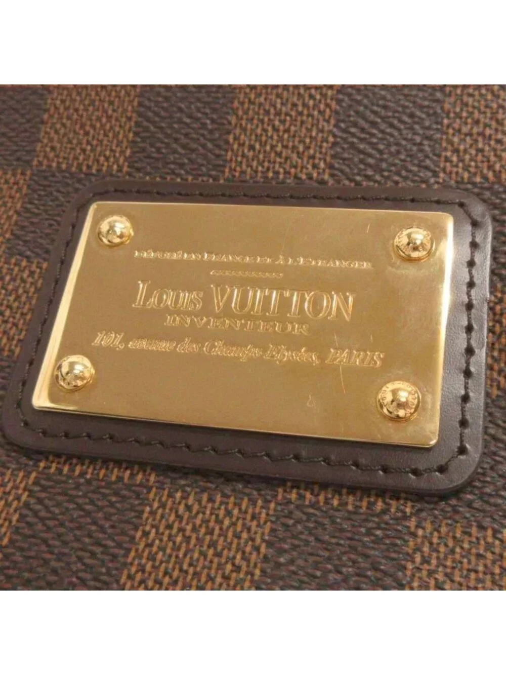 Louis Vuitton Damier Chain Shoulder Bag 2-Way Brown